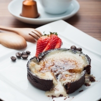 Back to Kitchen: Chocolate and Espresso Creme Brulee Tart